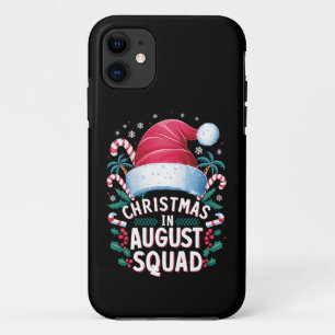 Christmas In August Squad Funny Summer Xmas iPhone 11 Case