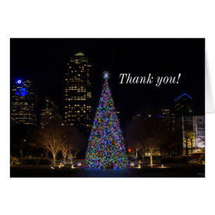 Christmas In Downtown Dallas Thank You Card