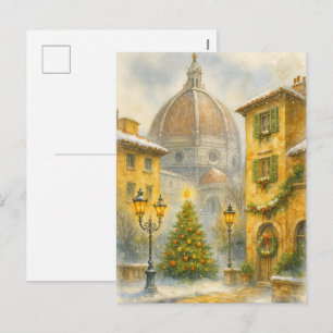 Christmas in Florence Italy Duomo Holiday Art