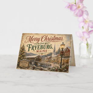 Christmas in Fryeburg Maine Greeting Card