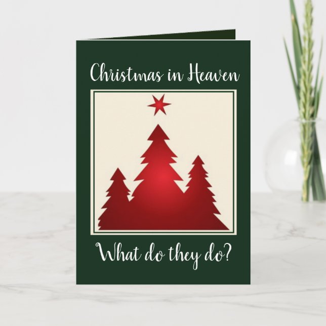 Christmas in Heaven memorial,Christmas card (Front)