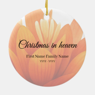 Christmas in heaven memorial ornament
