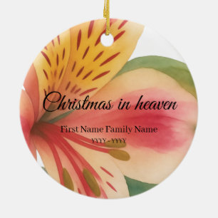 Christmas in heaven memorial ornament peruvian
