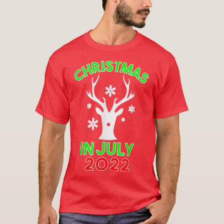 Christmas In July 2022 Reindeer Snow Merry Santa S T-Shirt