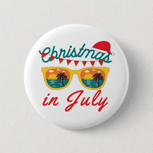 Christmas In July 2 Inch Round Button