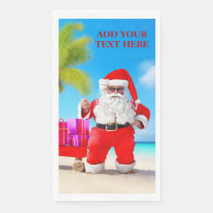 Christmas In July Beach or Summer Party Napkin