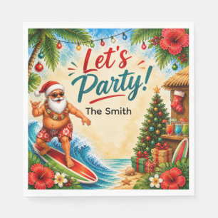 Christmas in July Beach Party Napkins, Napkin