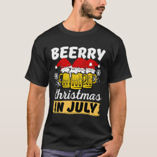 Christmas In July Beerry Xmas Santa Summer Women M T-Shirt