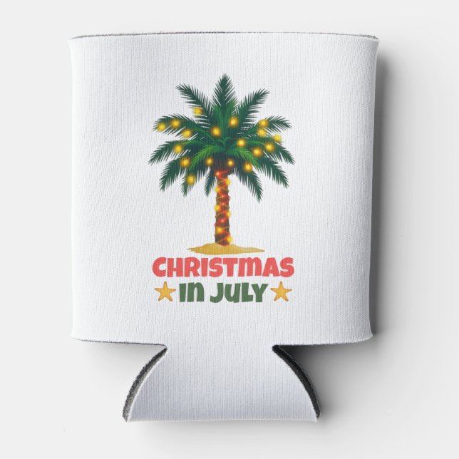 Christmas In July Can Cooler (Front)