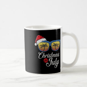 Christmas In July Cool Hawaiian Beach Summer Vacat Coffee Mug