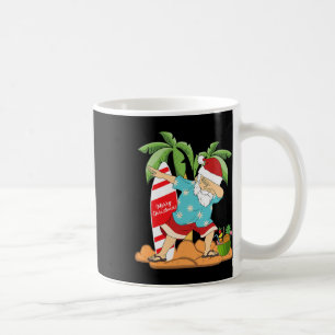 Christmas In July Dabbing Santa Summer Watermelon  Coffee Mug