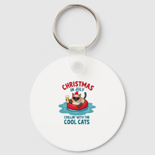 Christmas In July Daddy Mommy Chillin With The Sia Keychain