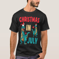 Christmas In July Dinosaur Xmas Santa Hat Kids Rex
