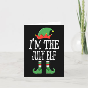 Christmas In July Elf Group Matching Family Christ Card