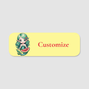 Christmas in July Elf  Mermaid Thunder_Cove  Name Tag