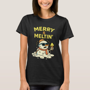 Christmas in July Funny Snowman Summer Holiday Jok T-Shirt