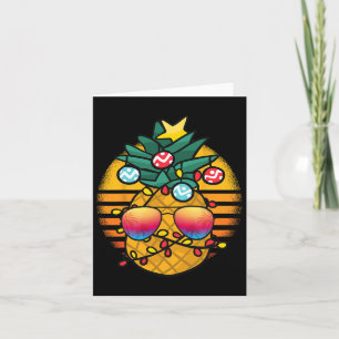 Christmas In July Funny Vacation Pineapple 1 Card