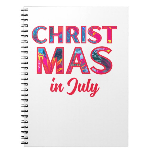 CHRISTMAS IN JULY Gift Tag Notebook (Front)