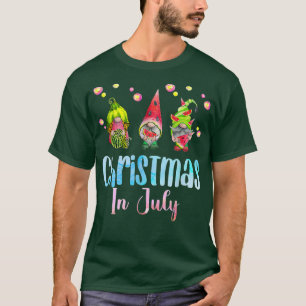Christmas in July Gnomes Watermelon Summer Party 2 T-Shirt