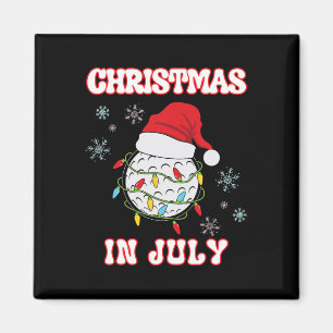Christmas In July Golf Fan Xmas Summer Women Men K Magnet