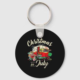 Christmas In July Hipe Rv Camng Camng Lover  Keychain