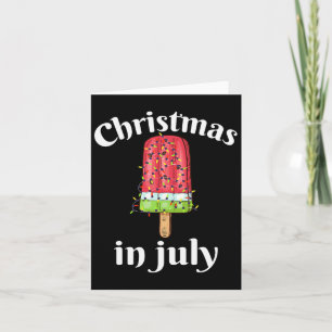 Christmas In July Ice Cream Christmas Tree Summer  Card