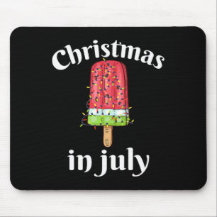 Christmas In July Ice Cream Christmas Tree Summer Mouse Pad
