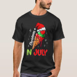 Christmas In July  Icecream Santa Hat Summer Vacat T-Shirt<br><div class="desc">Christmas In July  Icecream Santa Hat Summer Vacation</div>