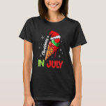 Christmas In July  Icecream Santa Hat Summer Vacat T-Shirt<br><div class="desc">Christmas In July  Icecream Santa Hat Summer Vacation</div>