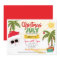 Christmas in July invitation, fun summer party
