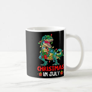 Christmas In July Men Boys Toddler T Rex Dinosaur  Coffee Mug