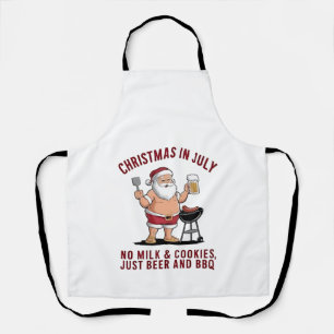 Christmas in July: No Milk, No Cookies, Just Beer  Apron
