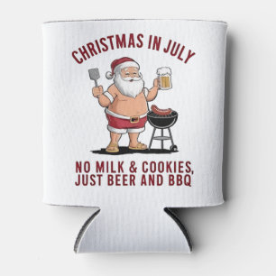 Christmas in July: No Milk, No Cookies, Just Beer  Can Cooler