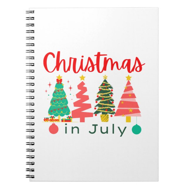 christmas in july notebook (Front)