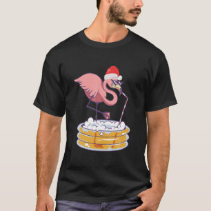Christmas In July Party Flamingo Bird Summer Vacat T-Shirt