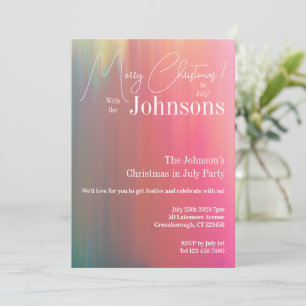 Christmas in July Party Invitation