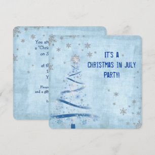 Christmas In July Party Invitation