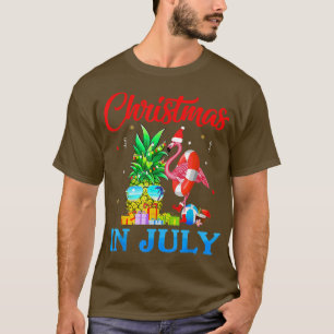 Christmas In July Pineapple Xmas Tree T-Shirt