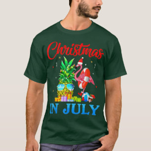 Christmas In July Pineapple Xmas Tree T-Shirt