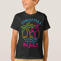 Christmas In July Pink Flamingo Santa Hat Summer V