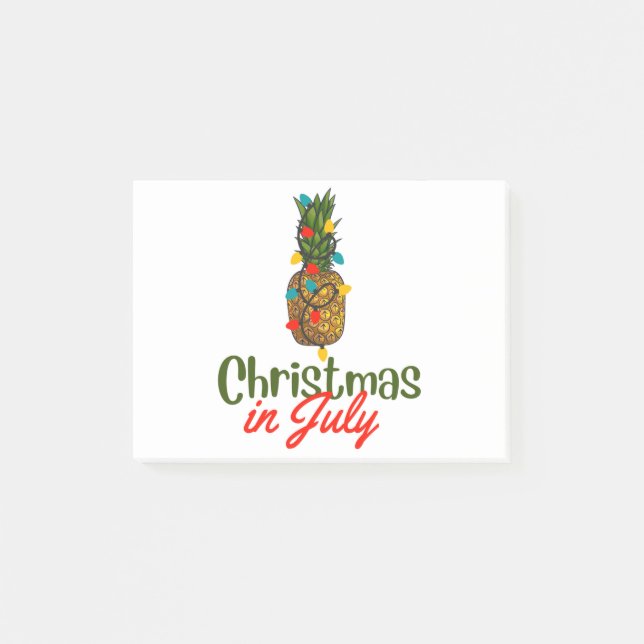 Christmas In July Post-it Notes (Front)
