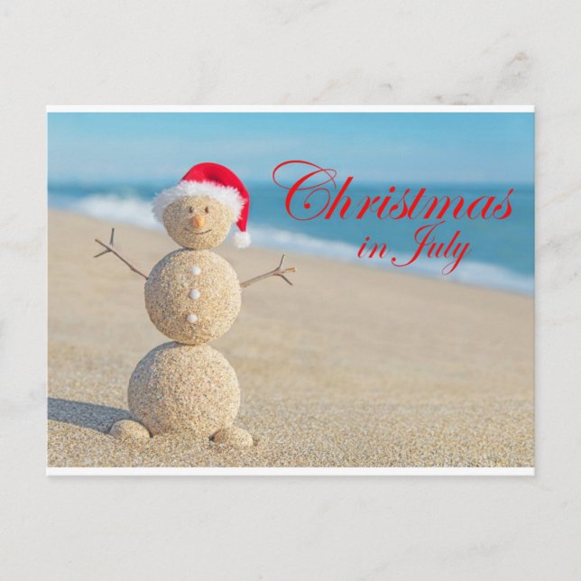 CHRISTMAS  in JULY Postcard (Front)