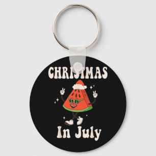Christmas In July Retro Watermelon Kids Boys Toddl Keychain