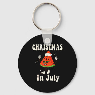 Christmas In July Retro Watermelon Kids Boys Toddl Keychain