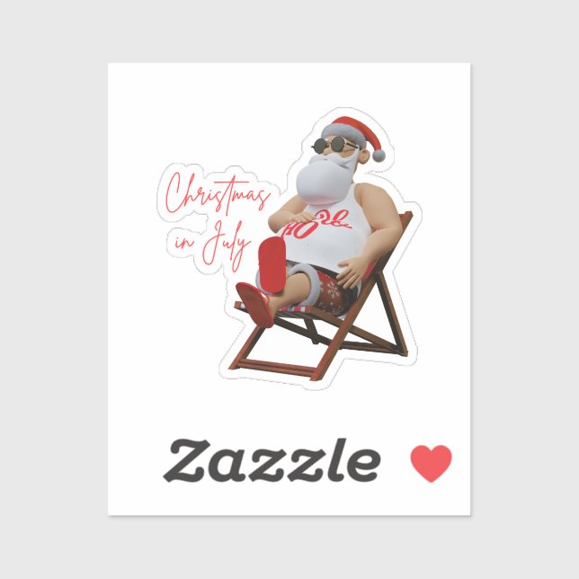 Christmas in July Santa (Sheet)