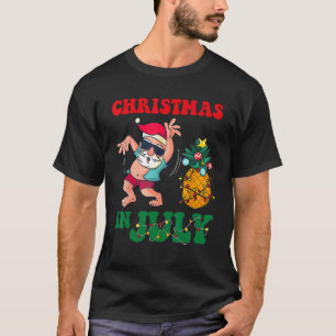 Christmas in July Santa Claus Dancing Xmas Summer T-Shirt