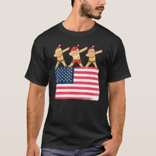 Christmas In July Santa Elf Hawaiian Summer Dabbin T-Shirt