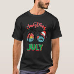 Christmas In July Santa Hat Xmas Summer Beach Men  T-Shirt<br><div class="desc">Christmas In July Santa Hat Xmas Summer Beach Men Women Kids</div>