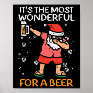 Christmas In July Santa Most Wonderful Funny Summe Poster