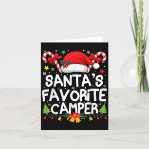Christmas In July Santas Favourite Camper Camping Card